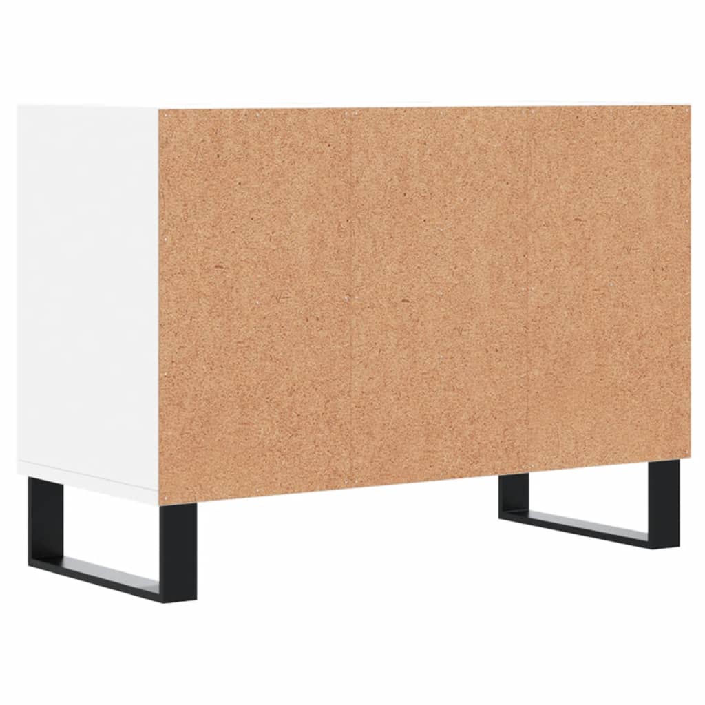 Meuble TV blanc 69,5 x 30 x 50 cm bois d'ingénierie - XIOS