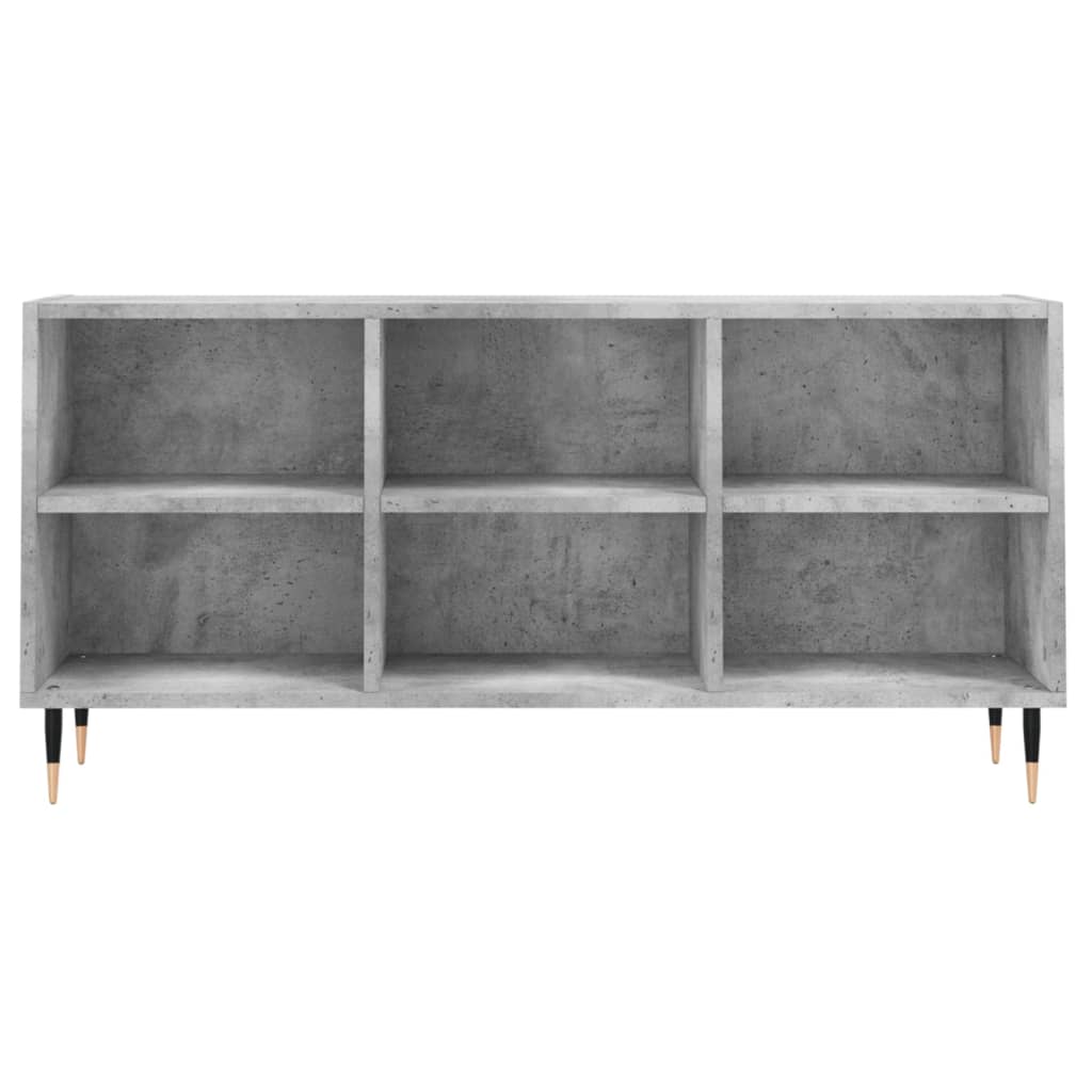 Meuble TV gris béton 103,5x30x50 cm bois d'ingénierie - XIOS