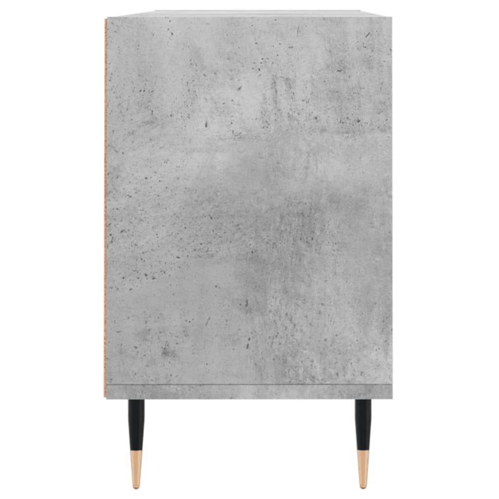 Meuble TV gris béton 103,5x30x50 cm bois d'ingénierie - XIOS