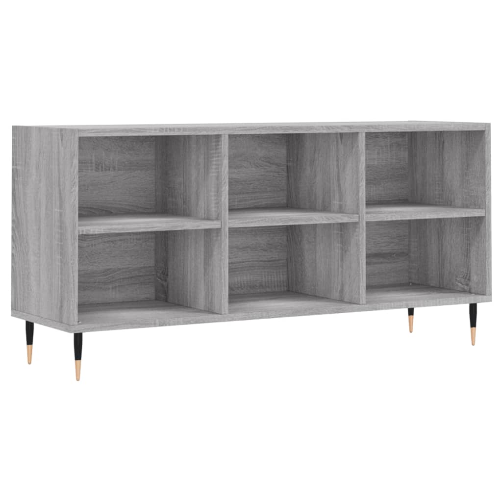 Meuble TV sonoma gris 103,5x30x50 cm bois d'ingénierie - XIOS
