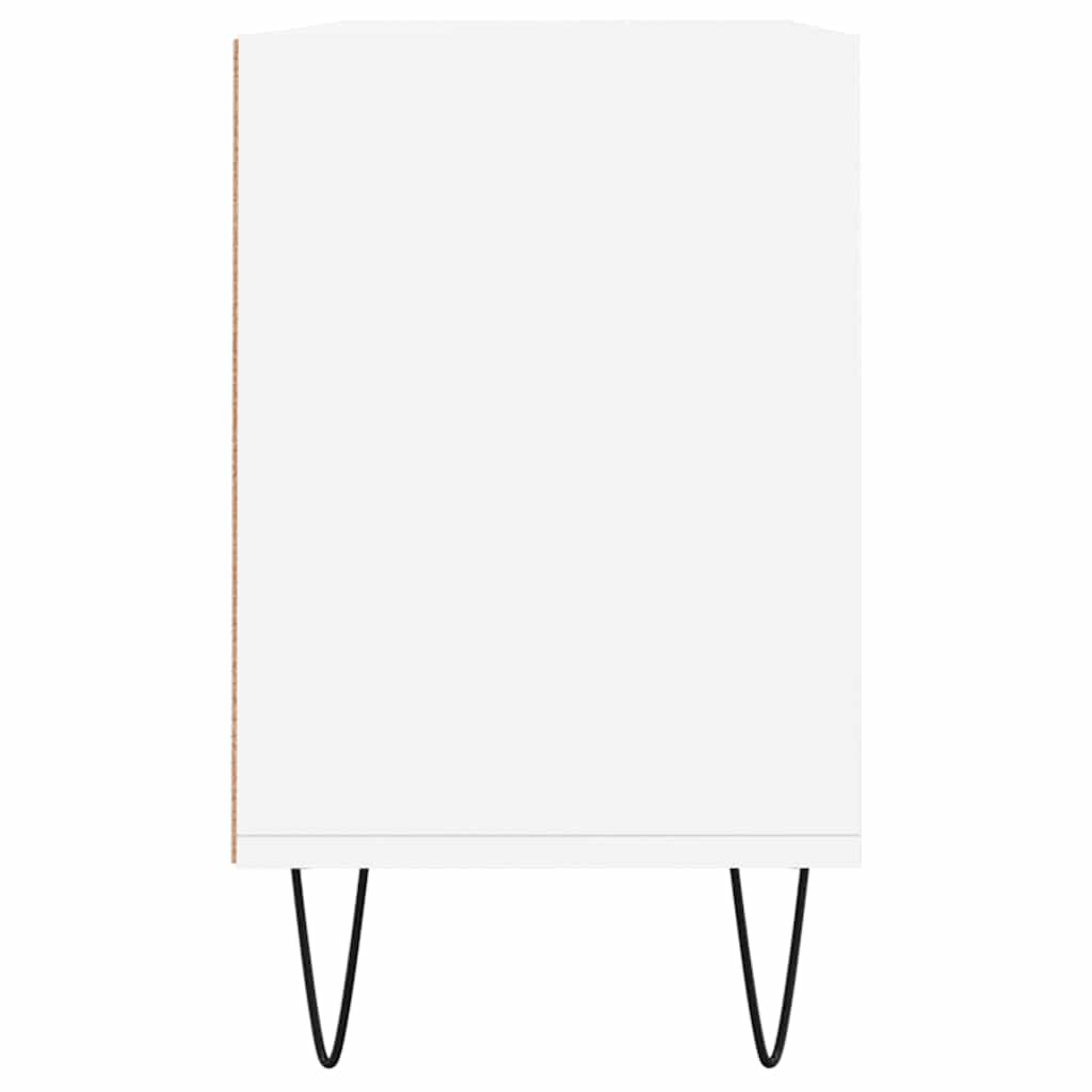 Meuble TV blanc 103,5x30x50 cm bois d'ingénierie - XIOS