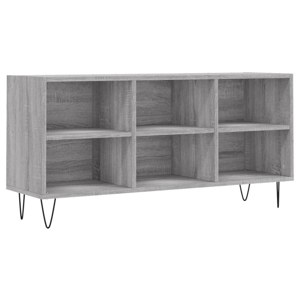 Meuble TV sonoma gris 103,5x30x50 cm bois d'ingénierie - XIOS