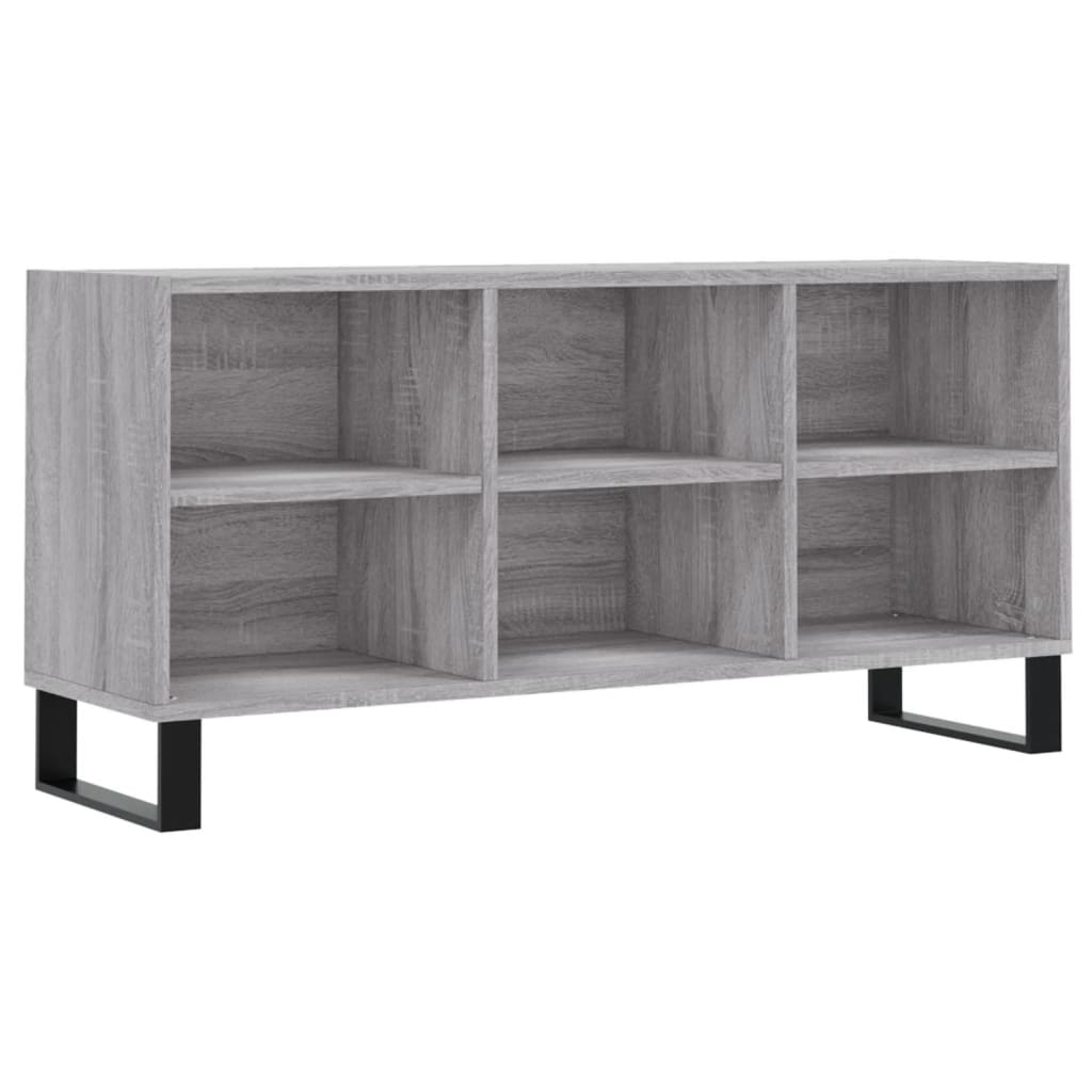 Meuble TV sonoma gris 103,5x30x50 cm bois d'ingénierie - XIOS