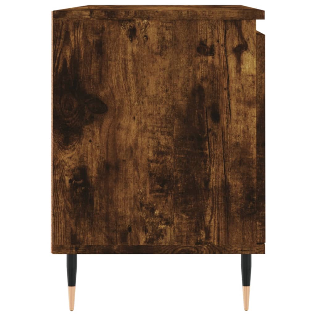 Meuble TV chêne fumé 104x35x50 cm bois d'ingénierie - XIOS