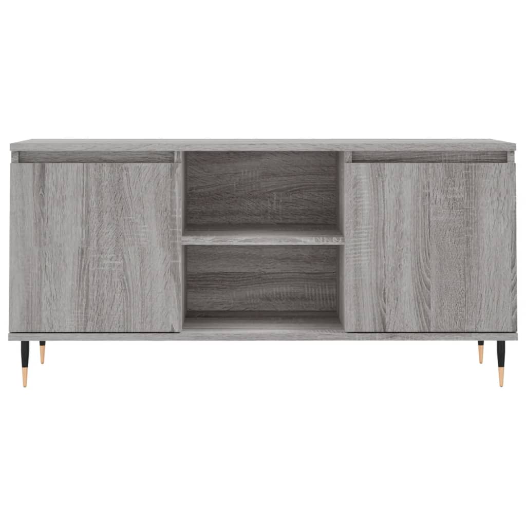 Meuble TV sonoma gris 104x35x50 cm bois d'ingénierie - XIOS