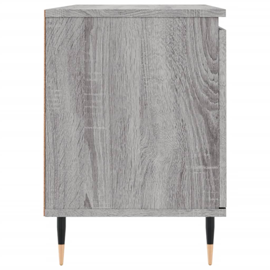 Meuble TV sonoma gris 104x35x50 cm bois d'ingénierie - XIOS