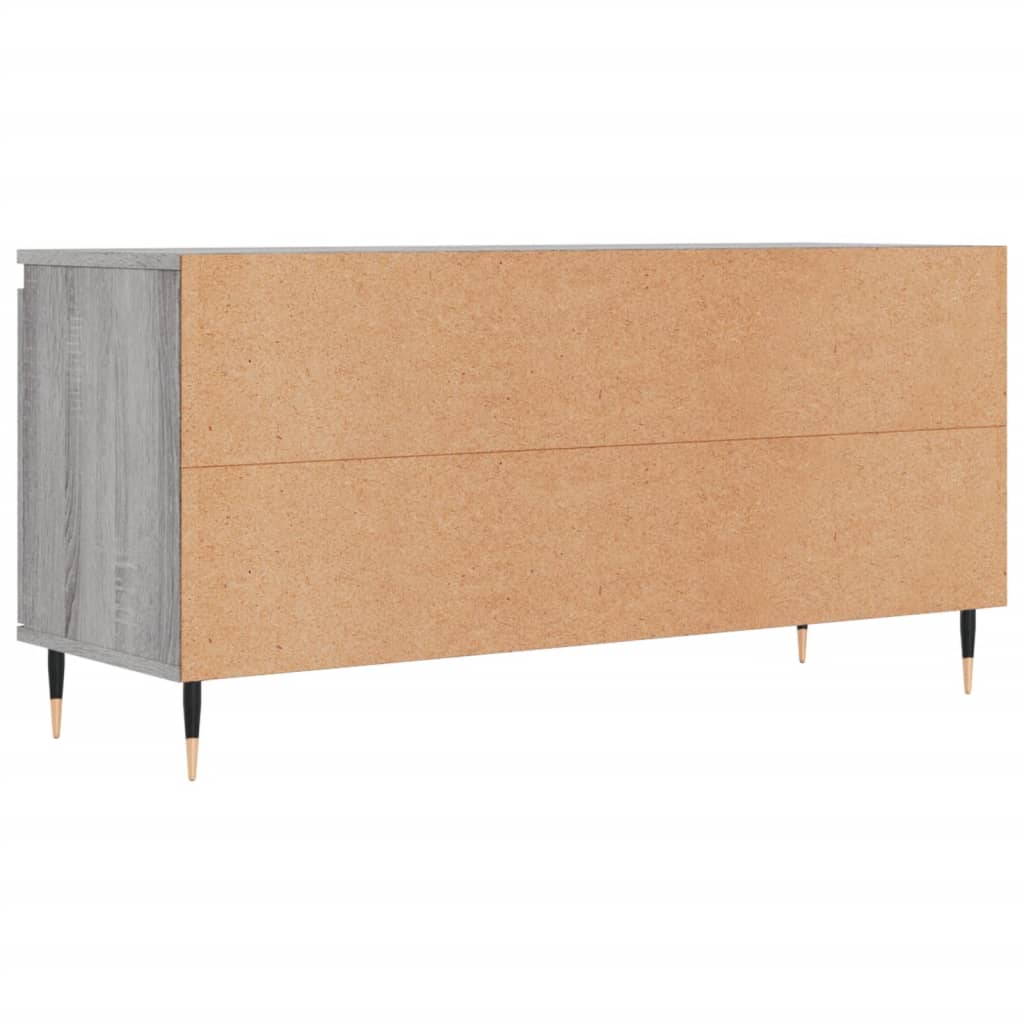Meuble TV sonoma gris 104x35x50 cm bois d'ingénierie - XIOS