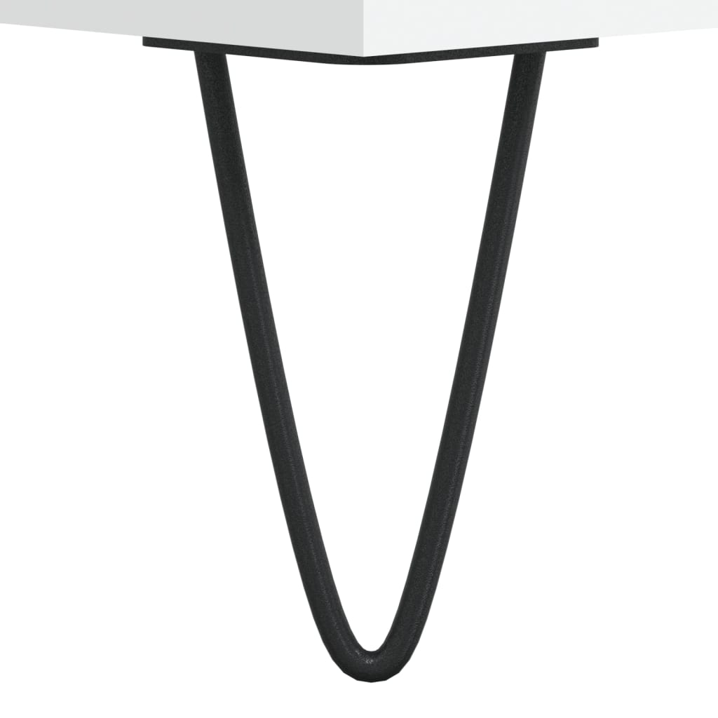 Meuble TV blanc 104x35x50 cm bois d'ingénierie - XIOS
