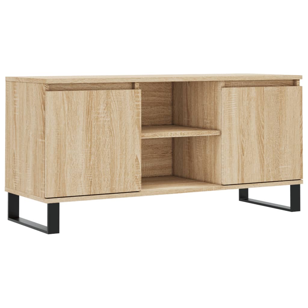Meuble TV chêne sonoma 104x35x50 cm bois d'ingénierie - XIOS