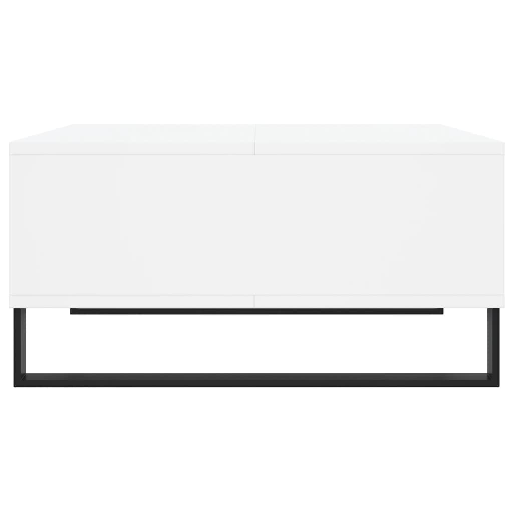 Table basse blanc 60x60x30 cm bois d'ingénierie - XIOS