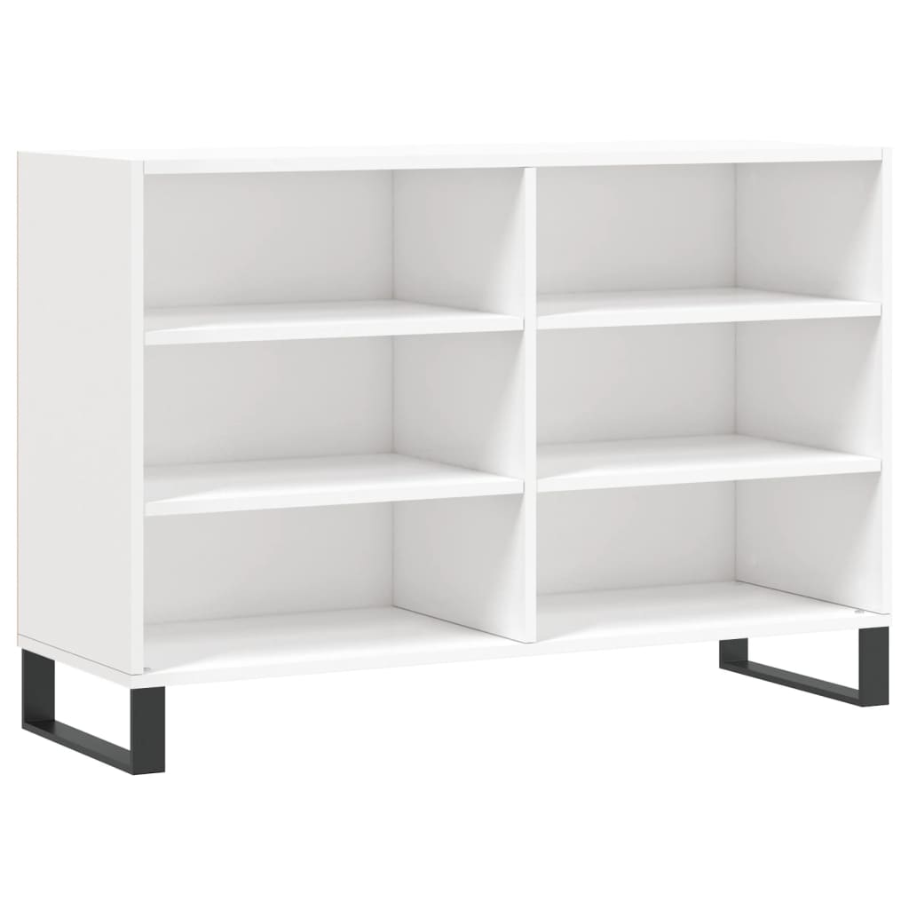 Buffet blanc brillant 103,5x35x70 cm bois d'ingénierie - XIOS