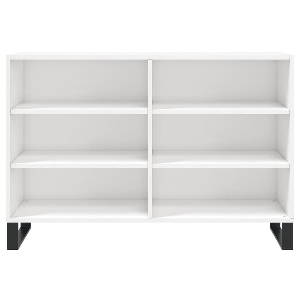 Buffet blanc brillant 103,5x35x70 cm bois d'ingénierie - XIOS