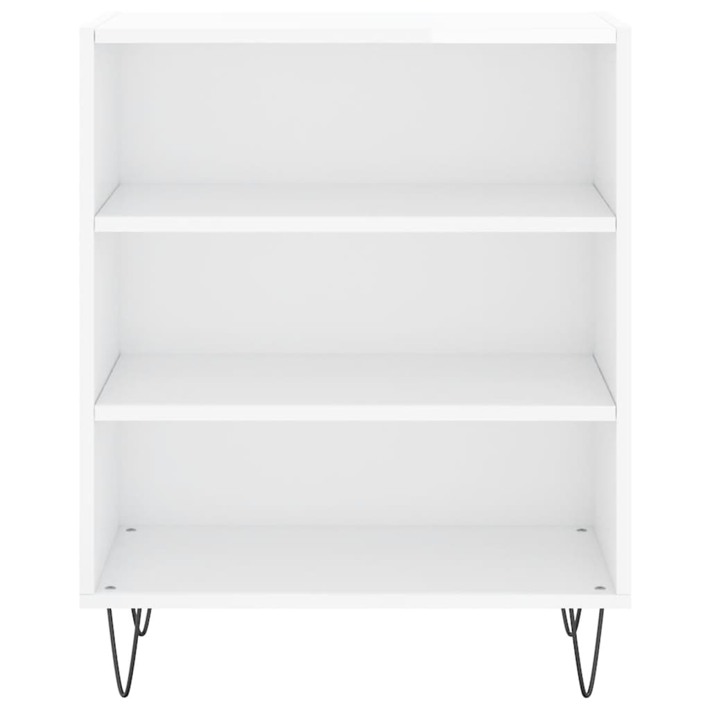 Buffet blanc brillant 57x35x70 cm bois d'ingénierie - XIOS