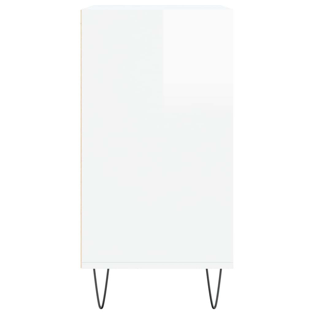 Buffet blanc brillant 57x35x70 cm bois d'ingénierie - XIOS