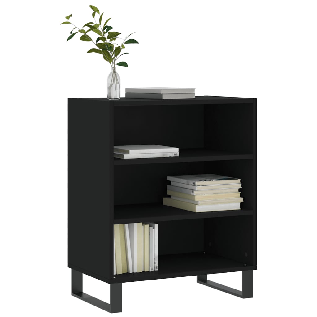 Buffet noir 57x35x70 cm bois d’ingénierie - XIOS