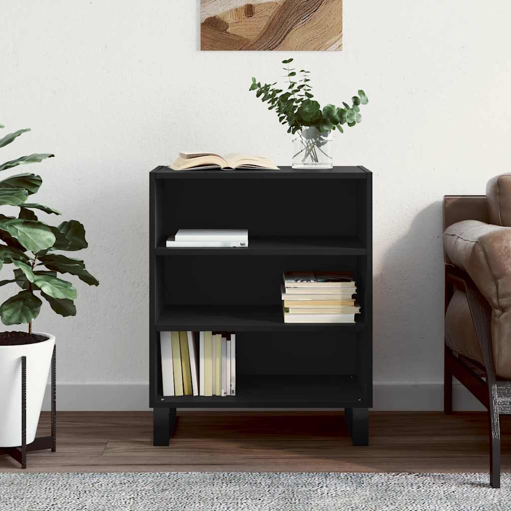 Buffet noir 57x35x70 cm bois d’ingénierie - XIOS