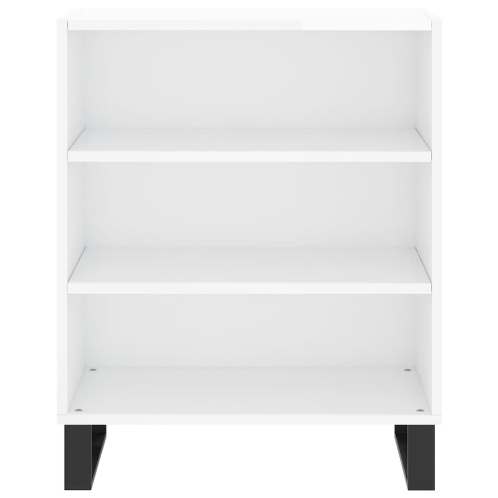 Buffet blanc brillant 57x35x70 cm bois d'ingénierie - XIOS