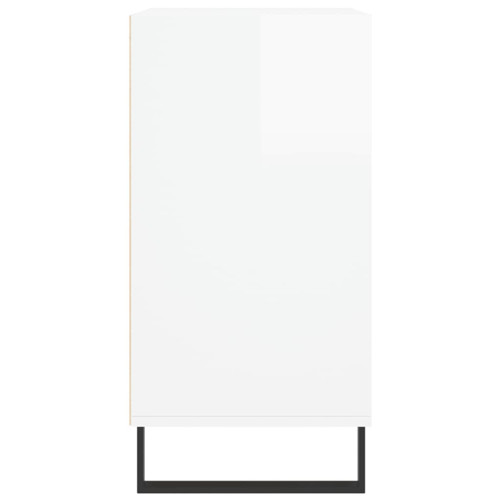 Buffet blanc brillant 57x35x70 cm bois d'ingénierie - XIOS