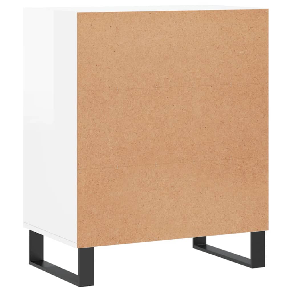 Buffet blanc brillant 57x35x70 cm bois d'ingénierie - XIOS