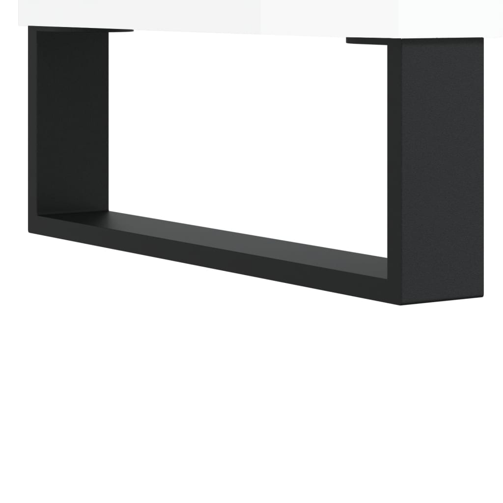 Buffet blanc brillant 57x35x70 cm bois d'ingénierie - XIOS