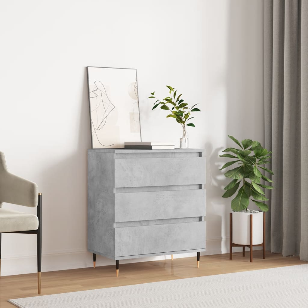 Buffet Gris béton 60x35x70 cm Bois d'ingénierie - XIOS