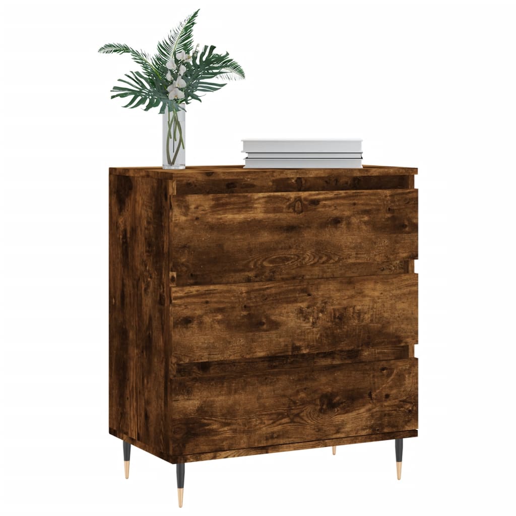 Buffet Chêne fumé 60x35x70 cm Bois d'ingénierie