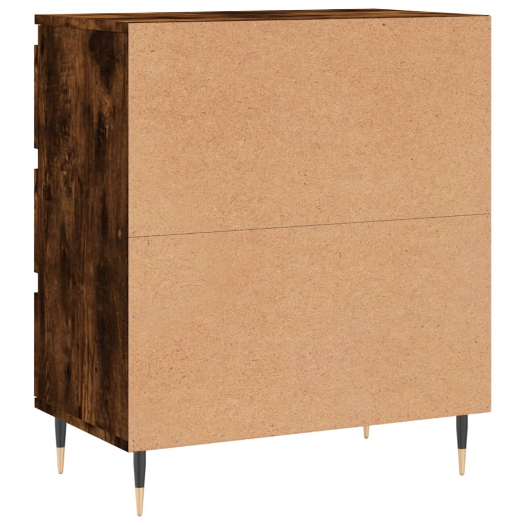 Buffet Chêne fumé 60x35x70 cm Bois d'ingénierie