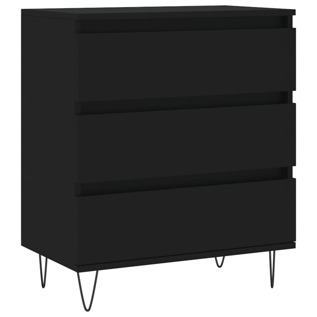 Buffet Noir 60x35x70 cm Bois d'ingénierie - XIOS