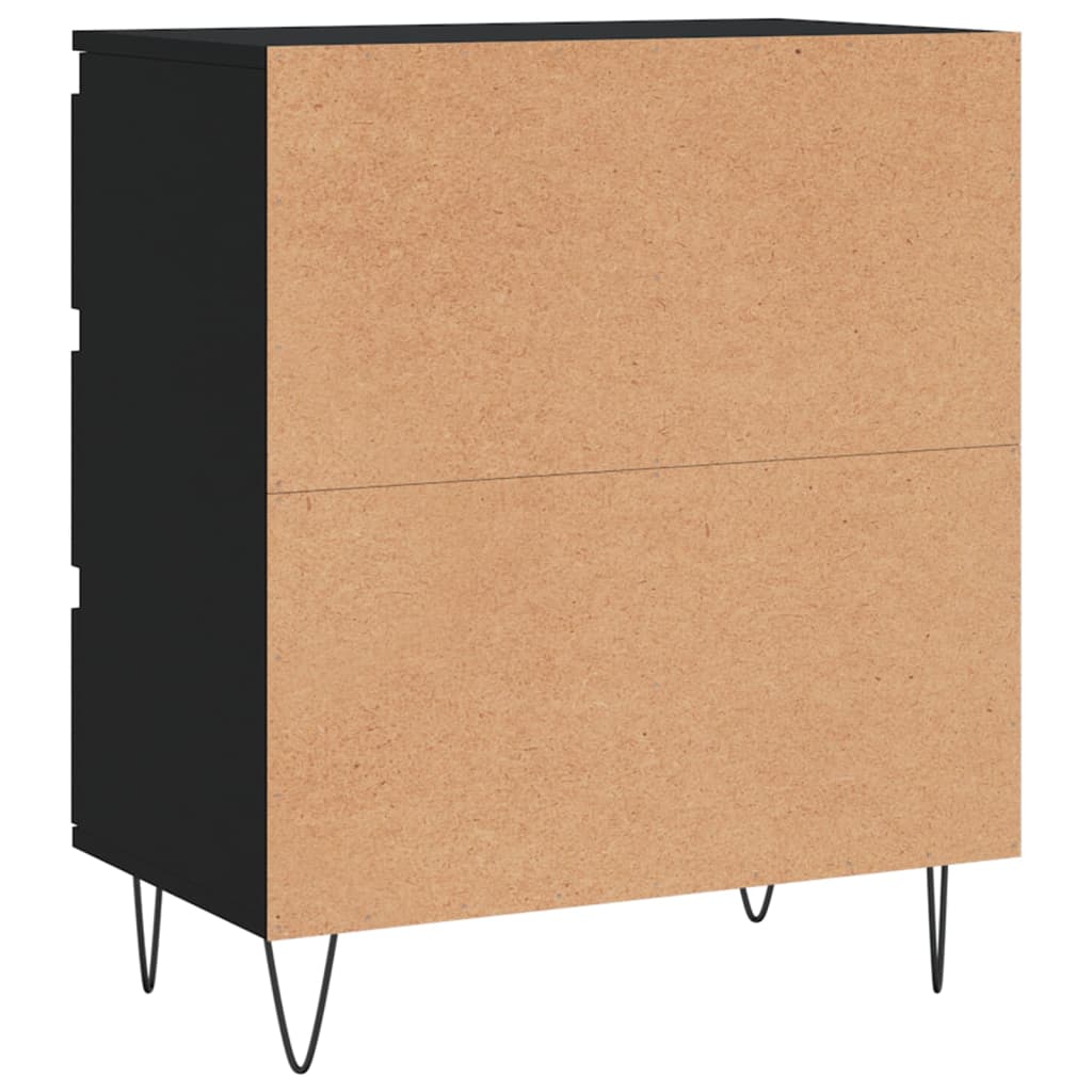 Buffet Noir 60x35x70 cm Bois d'ingénierie - XIOS
