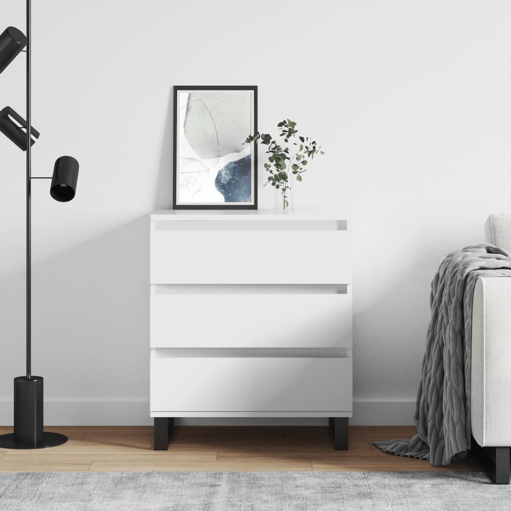 Buffet Blanc 60x35x70 cm Bois d'ingénierie - XIOS