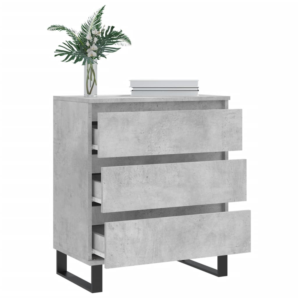 Buffet Gris béton 60x35x70 cm Bois d'ingénierie - XIOS