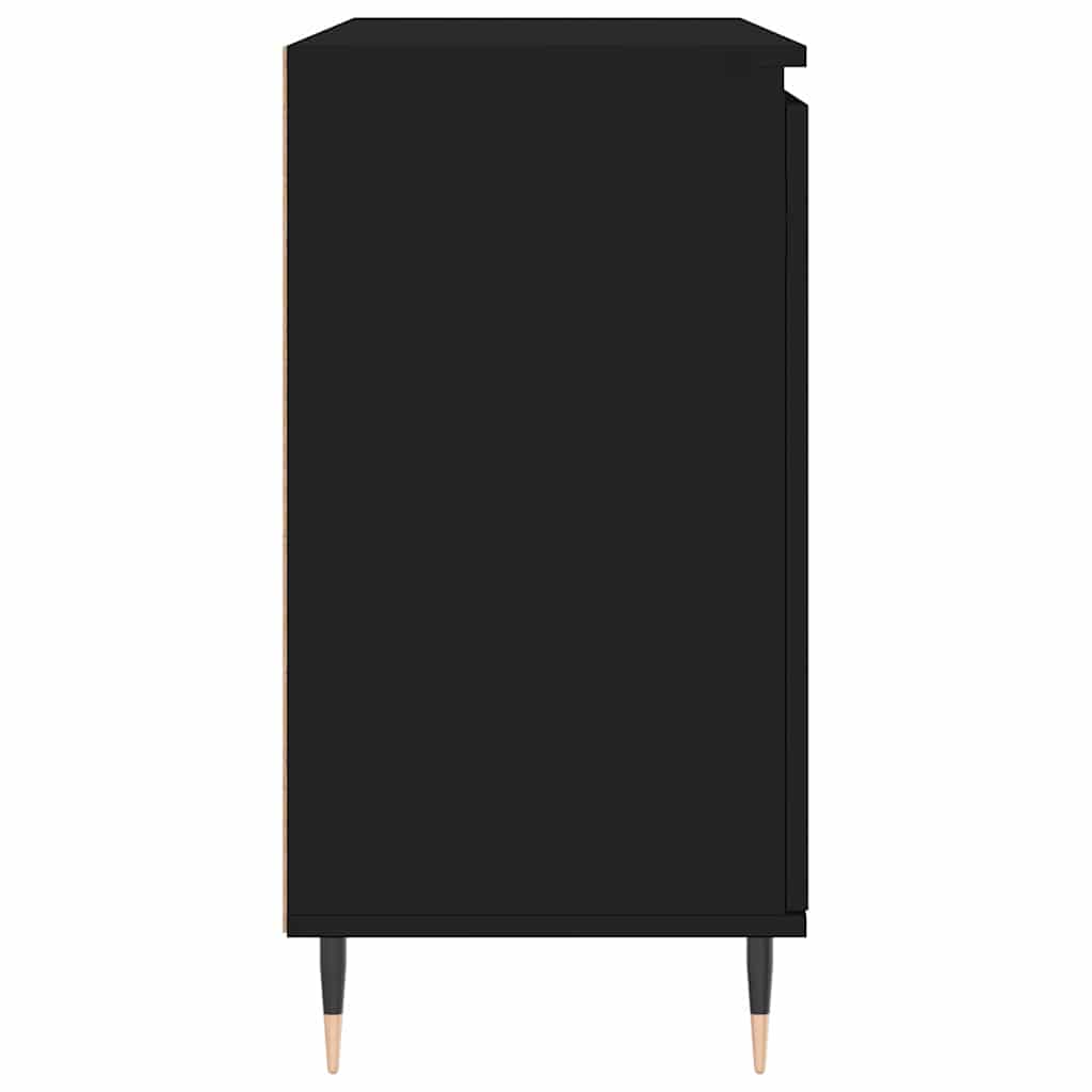 Buffet noir 101,5x35x70 cm bois d’ingénierie - XIOS