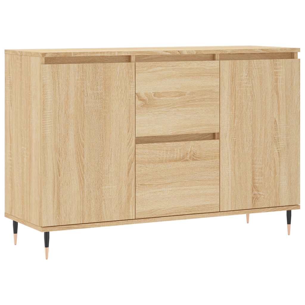 Buffet chêne sonoma 101,5x35x70 cm bois d'ingénierie - XIOS