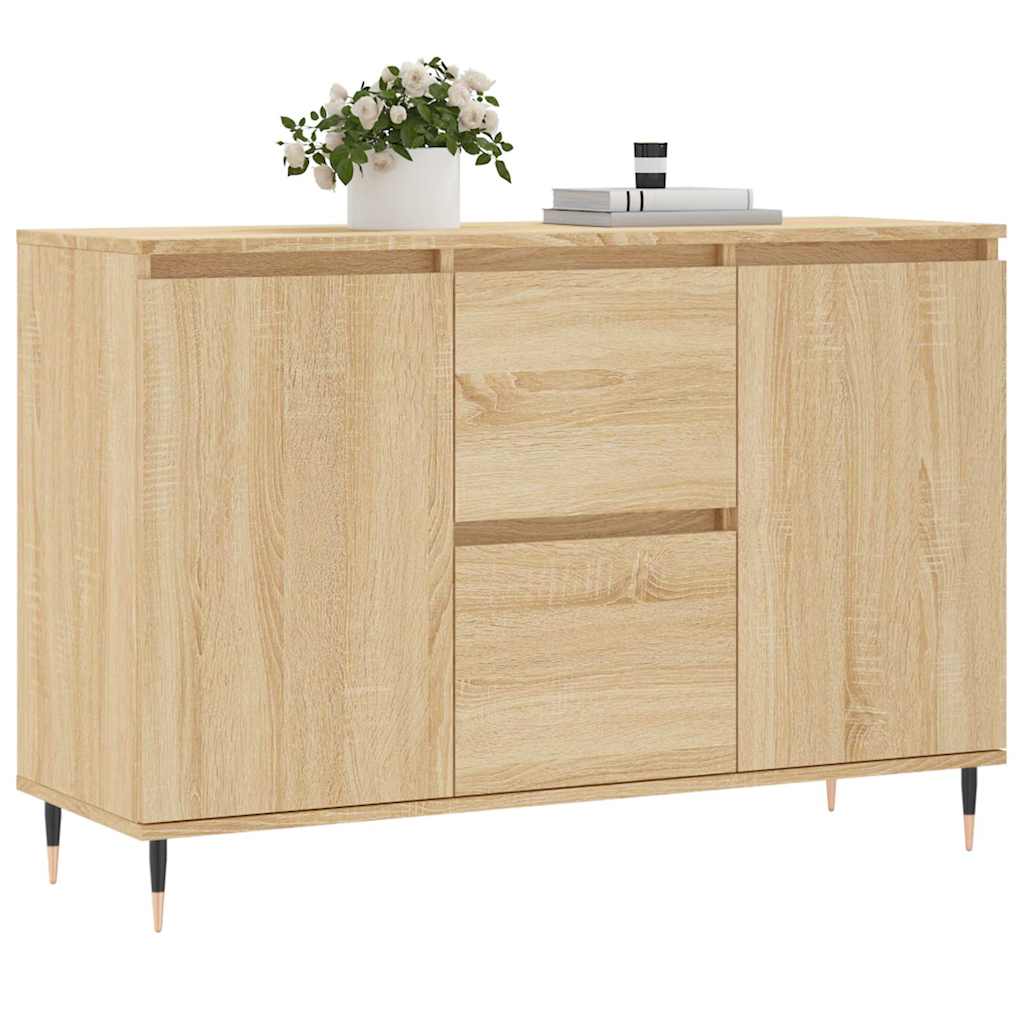Buffet chêne sonoma 101,5x35x70 cm bois d'ingénierie - XIOS