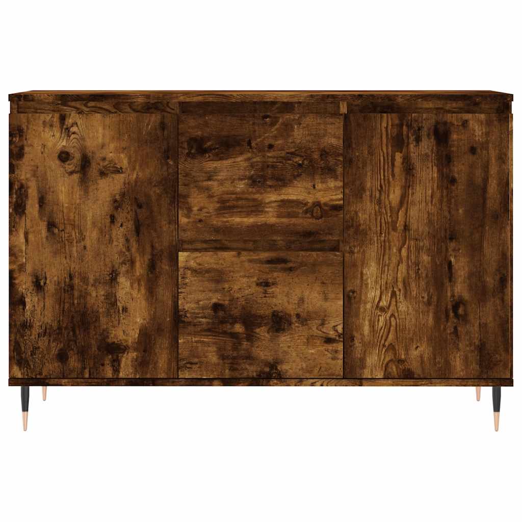 Buffet chêne fumé 101,5x35x70 cm bois d'ingénierie - XIOS