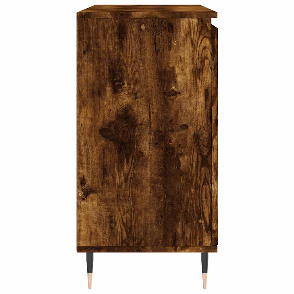 Buffet chêne fumé 101,5x35x70 cm bois d'ingénierie - XIOS
