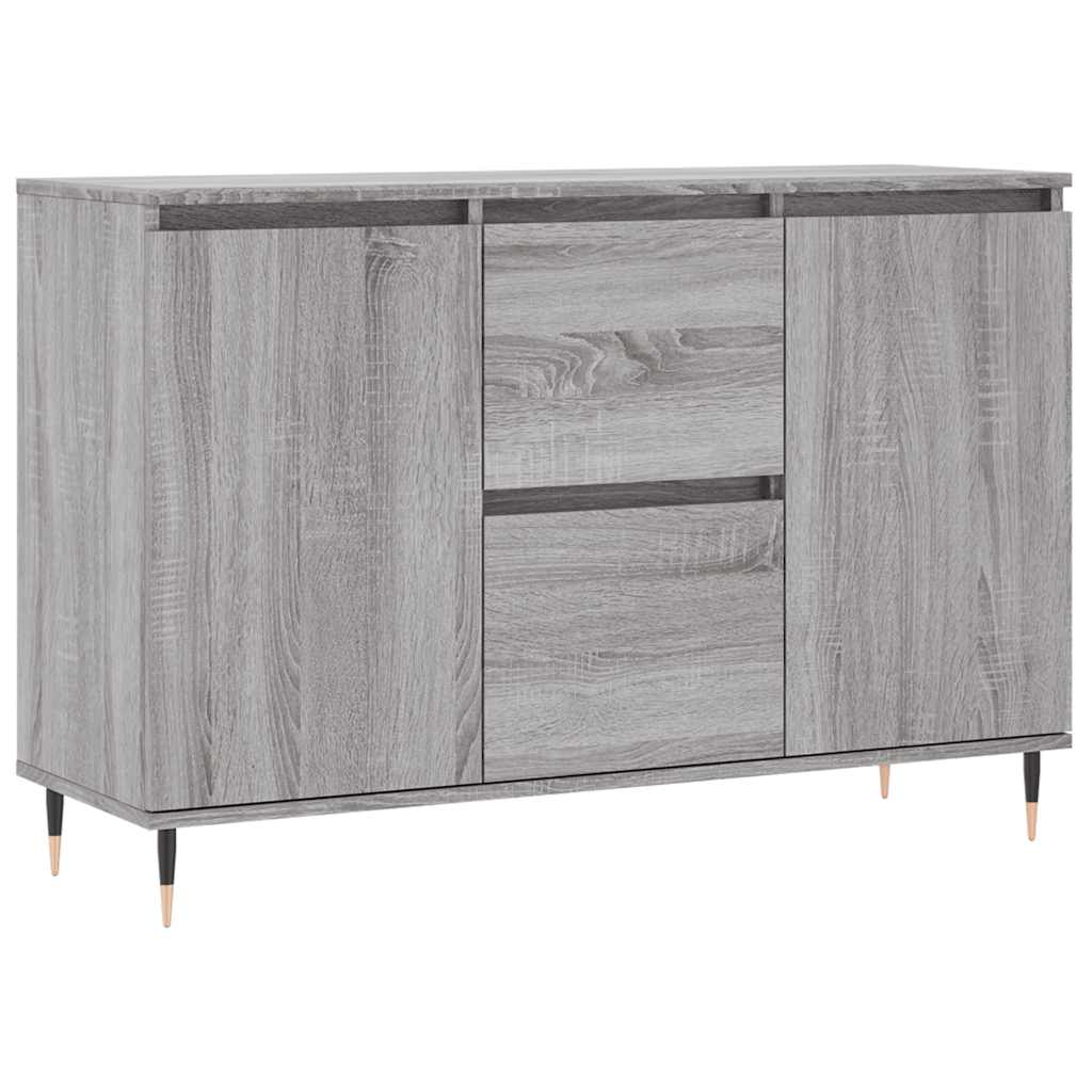 Buffet sonoma gris 101,5x35x70 cm bois d'ingénierie - XIOS