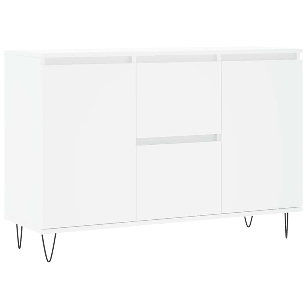 Buffet blanc 101,5x35x70 cm bois d'ingénierie - XIOS
