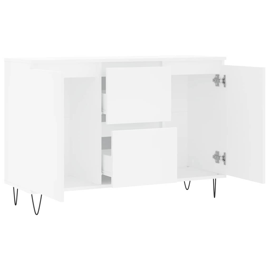 Buffet blanc 101,5x35x70 cm bois d'ingénierie - XIOS