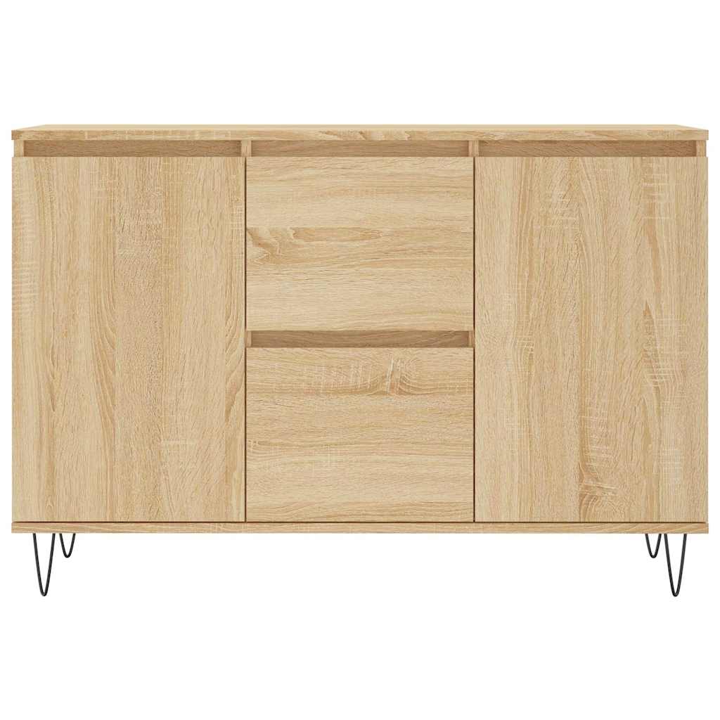 Buffet chêne sonoma 101,5x35x70 cm bois d'ingénierie - XIOS