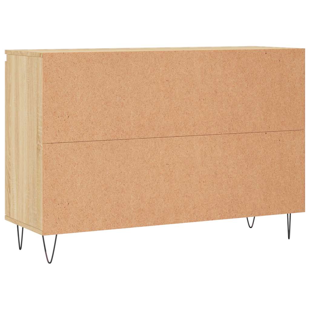Buffet chêne sonoma 101,5x35x70 cm bois d'ingénierie - XIOS