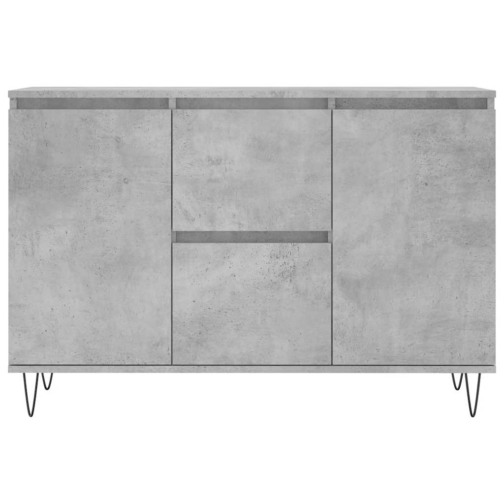 Buffet gris béton 101,5x35x70 cm bois d'ingénierie - XIOS