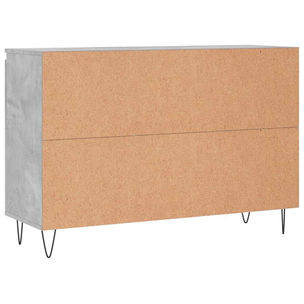 Buffet gris béton 101,5x35x70 cm bois d'ingénierie - XIOS