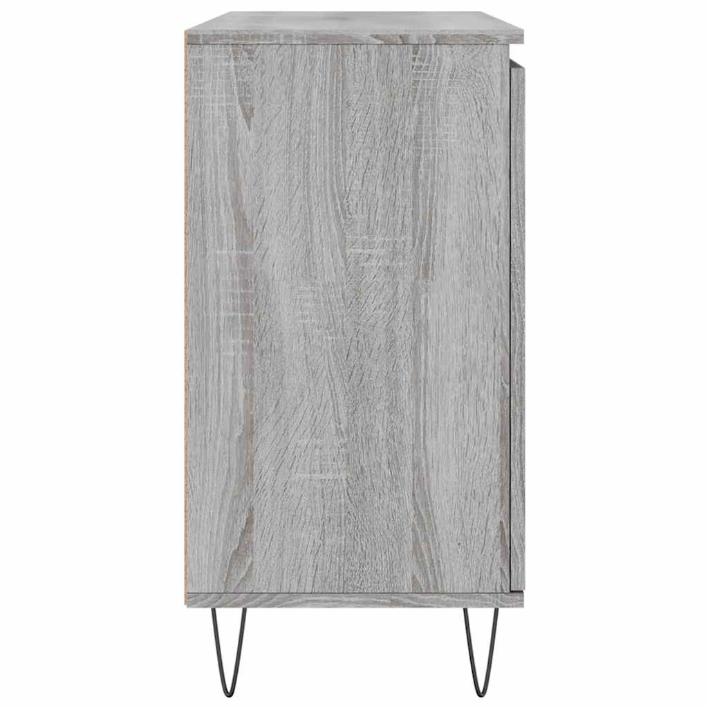 Buffet sonoma gris 101,5x35x70 cm bois d'ingénierie - XIOS