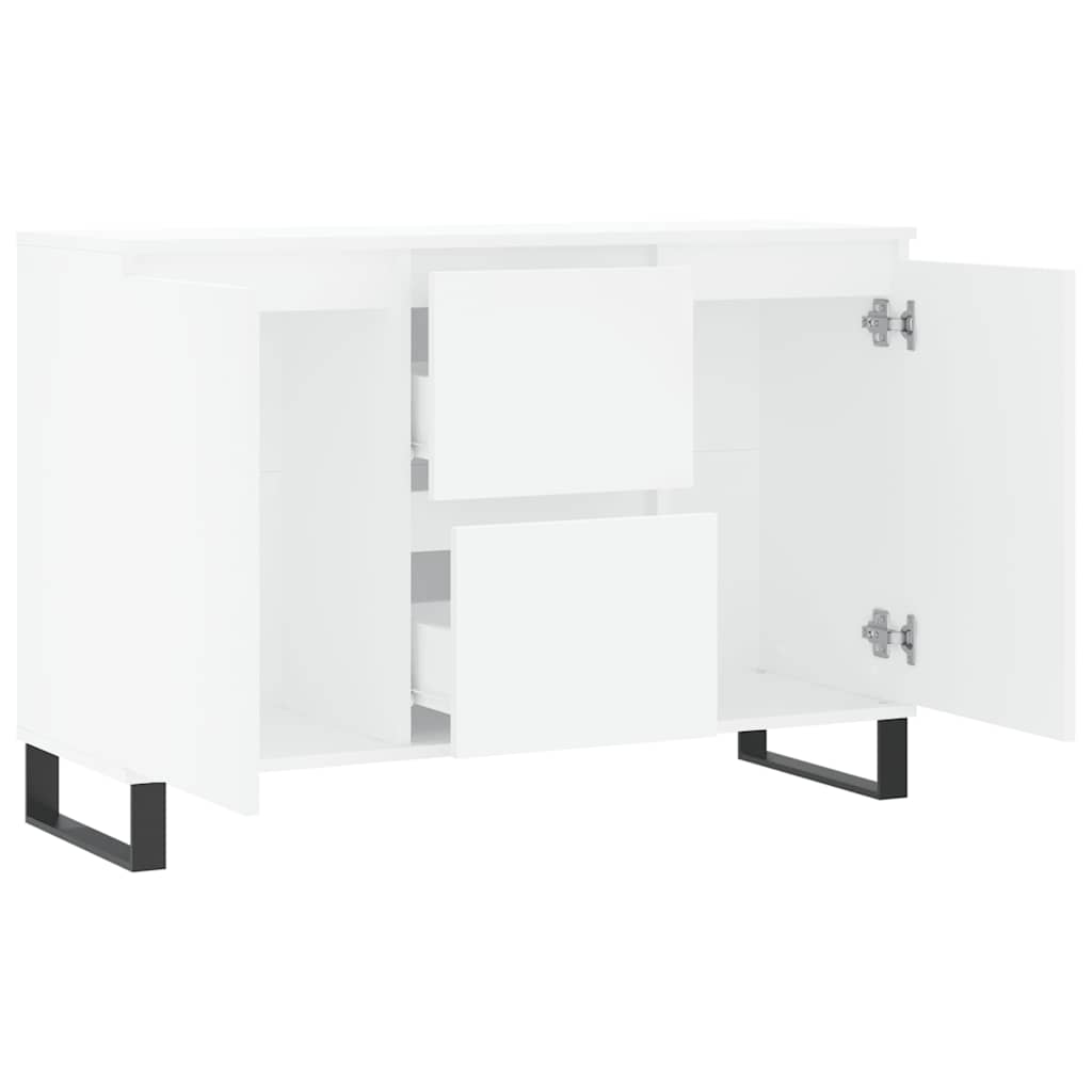 Buffet blanc 101,5x35x70 cm bois d'ingénierie - XIOS