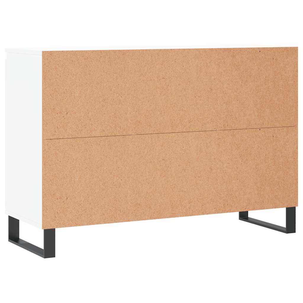 Buffet blanc 101,5x35x70 cm bois d'ingénierie - XIOS