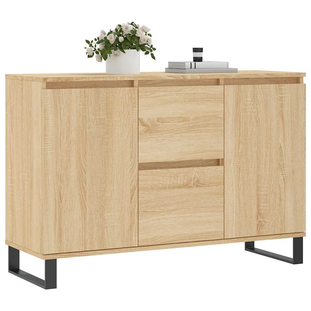 Buffet chêne sonoma 101,5x35x70 cm bois d'ingénierie - XIOS