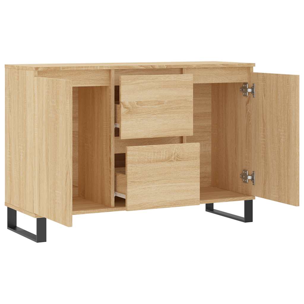 Buffet chêne sonoma 101,5x35x70 cm bois d'ingénierie - XIOS