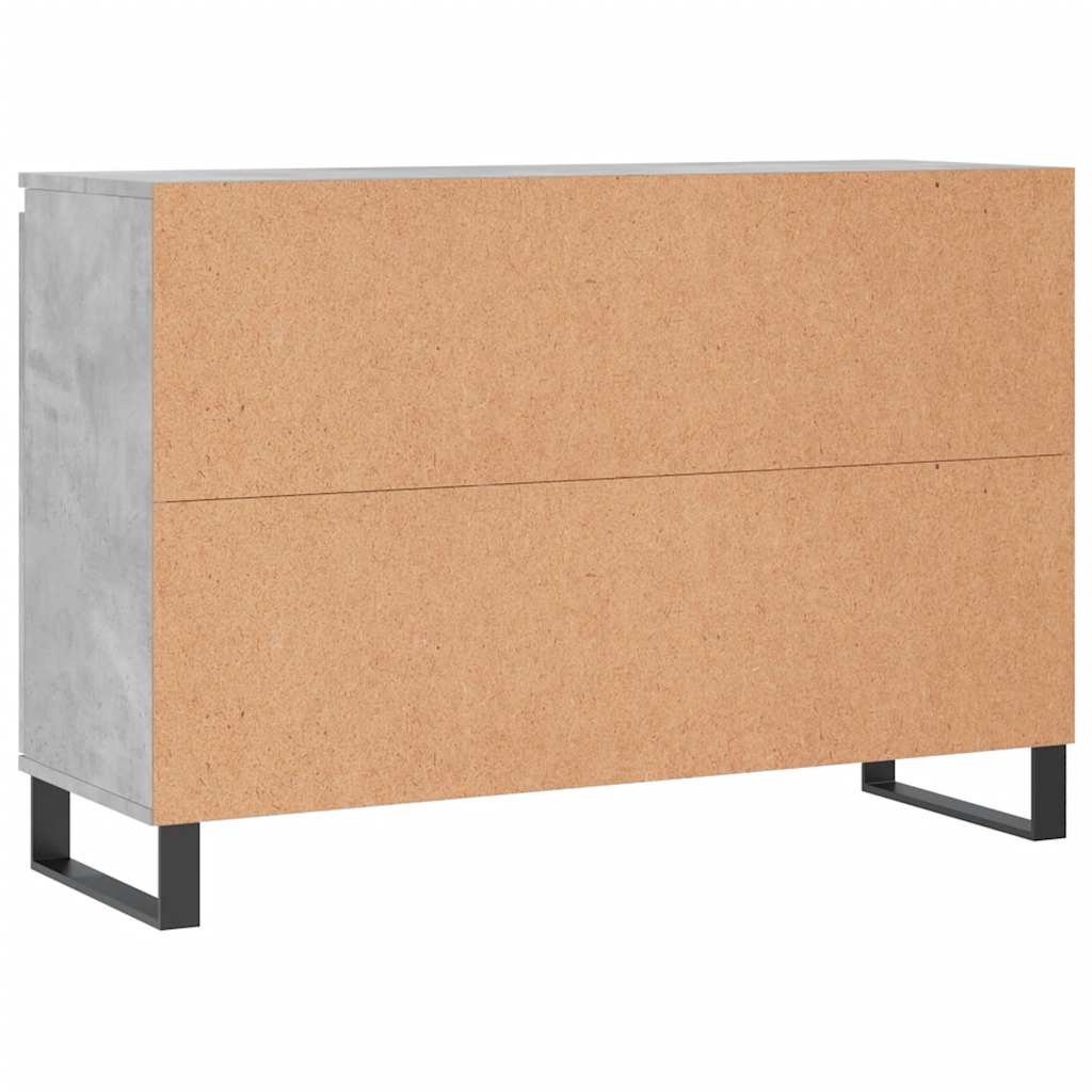 Buffet gris béton 101,5x35x70 cm bois d'ingénierie - XIOS