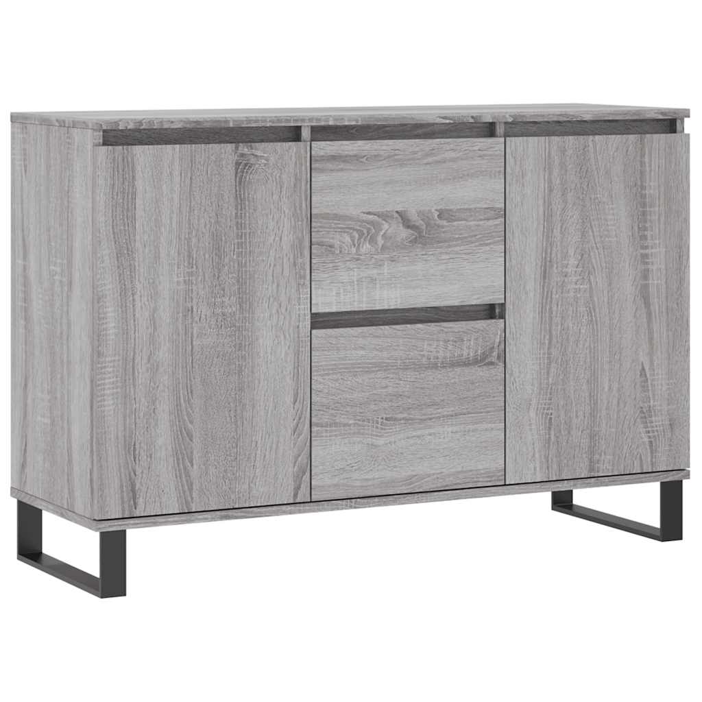 Buffet sonoma gris 101,5x35x70 cm bois d'ingénierie - XIOS